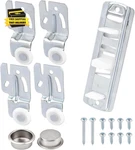 5PCS Closet Sliding Door Hardware Kit, Wardrobe Rollers With Slide. Fixed Price $10.11.