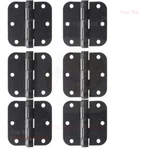 Deltana S35R5HD1B Steel 1/2" X 5/8" Radius Hinge - Black (6PK). Fixed Price $21.99.