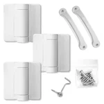 Screen Hardware Kit White Heavy Duty Vinyl Hinges Handle Screws Outdoor. Fixed Price $54.39.