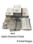 Baldwin 1140.260 Radius Mortise Hinge Satin Chrome Finish X4 (4 Pairs) Nos. Fixed Price $99.99.