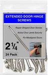 Satin Nickel 2.25 Inch Door Hinge Screws Extra Long 3 Security. Fixed Price $8.89.