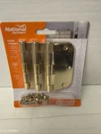 National Hardware N830-322 Bright Brass Cold Rolled Steel Door Hinge 3.5 In.. Fixed Price $15.58.