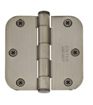 Emtek 91033 US15A 3.5"X3.5" 5/8" Radius Steel Hinge Antique Nickel - Pair. Fixed Price $11.99.