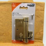 National Hardware N184-556 Brass Steel Flush/full Inset Spring Hinge 3-1/2 In.. Fixed Price $22.79.