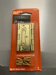 Everbilt Non-mortise Hinges 2-PK Bright Brass Finish 1/2 ". Fixed Price $9.99.