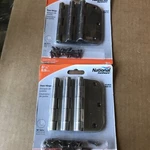 New 2X (3-PK) National Hardware Door Hinge Antique Brass 3-1/2" N830-330 5/8 -r. Fixed Price $20.99.