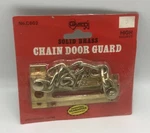 Guard Security Chain Door-durable Solid Brass Finish-nos New Old Stock-vintage. Fixed Price $9.99.