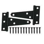 Everbilt 20217 3 Inch X Black Tee Surface Mount Gate Door Hinges (2-PACK). Fixed Price $12.00.