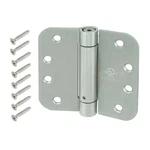 4 In. X 5/8 Radius Satin Chrome Adjustable Spring Door Hinge. Fixed Price $27.46.