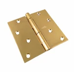 National N830-231 Satin Brass Door Hinge, Heavy Duty Residential, 4" Square. Fixed Price $6.97.