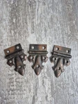 3 Antique Stanley Sweetheart Cabinet Hinge Japanned Finish 1.5 X 2.5. Fixed Price $19.99.