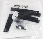 Acorn AH8BQ Black Smooth Iron H-l 7/64 Thick 1 Pair, 2 Hinges. Fixed Price $28.80.