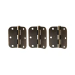 Bulldog Hardware 3 Pack Round Corner Hinges Antique Brass. Fixed Price $10.00.