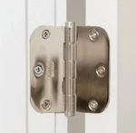 Emtek Solid Brass Smooth Bearing Door Hinges (pair) - 3 1/2 Polished Nickel. Fixed Price $24.99.