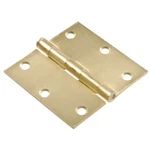 Hillman 3" Satin Brass Square Corner Residential Door Hinge W/removable Pin. Fixed Price $7.75.