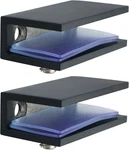 Alise Glass Shelf Brackets 2PCS, Adjustable Shower Rectangle, Black. Fixed Price $29.45.
