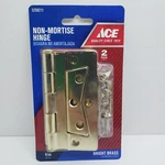 Ace Non-mortise Hinge 4" Bright Brass #5298211 Pack. Fixed Price $11.75.