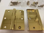 Baldwin 1035-030 3-1/2" Wide Pb Plain Bearing Square Corner Mortise Door Hinge. Fixed Price $65.00.