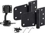 Home Master Hardware Self-closing Gate Kit Black 3.5 Spring Hinge+latch. Fixed Price $29.99.