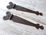 Pair Of Vintage Door Gate Strap Hinges Project Replacement Handmade Hammered. Fixed Price $42.94.