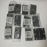 Lot Of 12 Oil Rubbed Bronze 6-HOLE Square Door Hinge 3.5" By Design House 202465. Fixed Price $14.00.