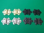 4 Finishes Butterfly Hinge Full Surface Flush Sold Pairs 1/2" W X 2"H. Fixed Price $5.95.