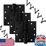 4" Stainless Steel Door Hinges Heavy Duty 4X4 Ball Bearing Security Non-removabl. Fixed Price $80.56.