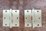 Emtek Brass Solid Door Hinge 3.5" X Satin Finish US4. Fixed Price $29.95.