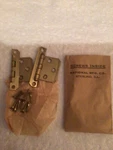 Vintage National Mfg. Co. Orna. Hinges. Dull Brass NO.460S Sold Set Of 2. Fixed Price $12.00.