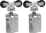 National N193-730 Pair Of Zinc 600 Lb Barn Door Hangers Rollers W Strap. Fixed Price $128.99.