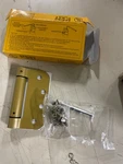 Emtek 95034US4 4X4" Spring Mortise Hinge, 5/8" Radius, Single, Satin Brass. Fixed Price $14.38.