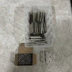 Lot Of 46 Mastercraft 3.5" Satin Nickel Interior Door 5/8" Radius Hinges. Fixed Price $54.99.