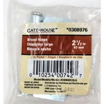 Gatehouse 2-1/2" Zinc Plated Steel Door Cabinet Hinges #0308976 Removable Pin. Fixed Price $9.00.