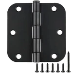 24 Pack Rounded Matte Black Door Hinges 3.5 Inch X 3-1/2, 5/8 Radius No Squea.... Fixed Price $66.98.