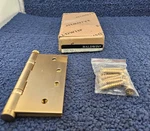 Baldwin 1041033I: 4" X Square Ball Bearing Mortise Hinge - Vintage Brass. Fixed Price $37.97.