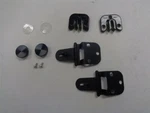 Sugatsune Half Glass Door Hinges Pair (2) Black Stainless Steel GHC-34/8B. Fixed Price $17.97.