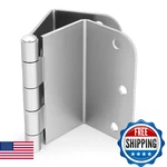 Goldenwarm 6PK 3.5" Satin Nickel Swing Clear Offset Door Hinges 5/8" Radius. Fixed Price $81.06.