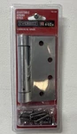 Everbilt 4-1/2 In. Square Radius Satin Chrome Adjustable Spring Door Hinge. Fixed Price $12.99.