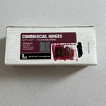 Tell HG100020, Set Of 3, 4.5" X Plain Bearing Hinge, Screws Included Grey. Fixed Price $31.49.