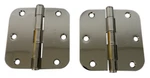 Emtek 91033US14 3.5"X3.5"X2.2MM Plain Bearing Door Hinge- Polished Nickel. Fixed Price $16.55.