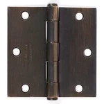 Emtek 91013US10B 3.5" X Square Corner Plain Bearing Mortise Hinge -. Fixed Price $28.94.