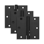 Schlage S3P1010F-RP-622 3.5" Door Hinge W/square Corner Matte Black (3-PACK). Fixed Price $14.99.