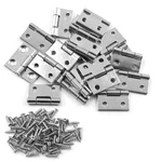 20 Pcs Stainless Steel Folding Butt Hinges 1 Inch Silver Square Door Screws. Fixed Price $15.77.