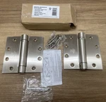 Miseno MDH4592SN 4.5X4.5" Spring Hinge Door Pair- Satin Nickel *read*. Fixed Price $31.49.