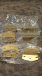 (6) 343-US3 Stanley 2" Steel Spring Hinges, Light Antique Brass Plated (G2). Fixed Price $14.99.