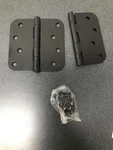 Deltana S44R5BB10B 4"X4" Ball Bearing 5/8" Radius Corners Mortise Hinge - Pair. Fixed Price $15.42.