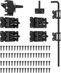 Fence Gate Double Hardware Kit Black (for Vinyl, Pvc Etc Fencing) .... Fixed Price $114.08.