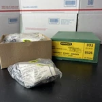 Vtg Box Of 10 Stanley Cabinet Pivot Hinges Bright Chrome Played 3/4 -7/8 Doors. Fixed Price $31.45.