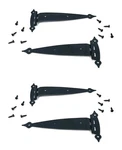 Harris Hardware 93HBE4 Black Colonial 3/8" Offset Surface Mount Strap Hinge W.... Fixed Price $27.72.
