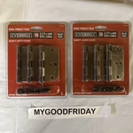Lot Of 2, Everbilt 3-1/2" With 5/8 Radius Hinge Project PACK-3PC, Abf 473 204. Fixed Price $18.97.